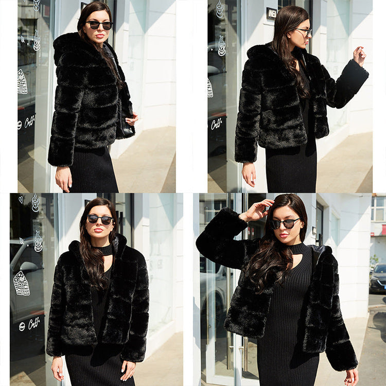 Winter Thick Warm Jacket Fake Fur Jacket Beauty hair & fashionfj
