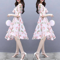 Summer Fairy Skirt, Summer Thin, Printed Chiffon Skirt, Waist, Super Fairy, Gentle Wind