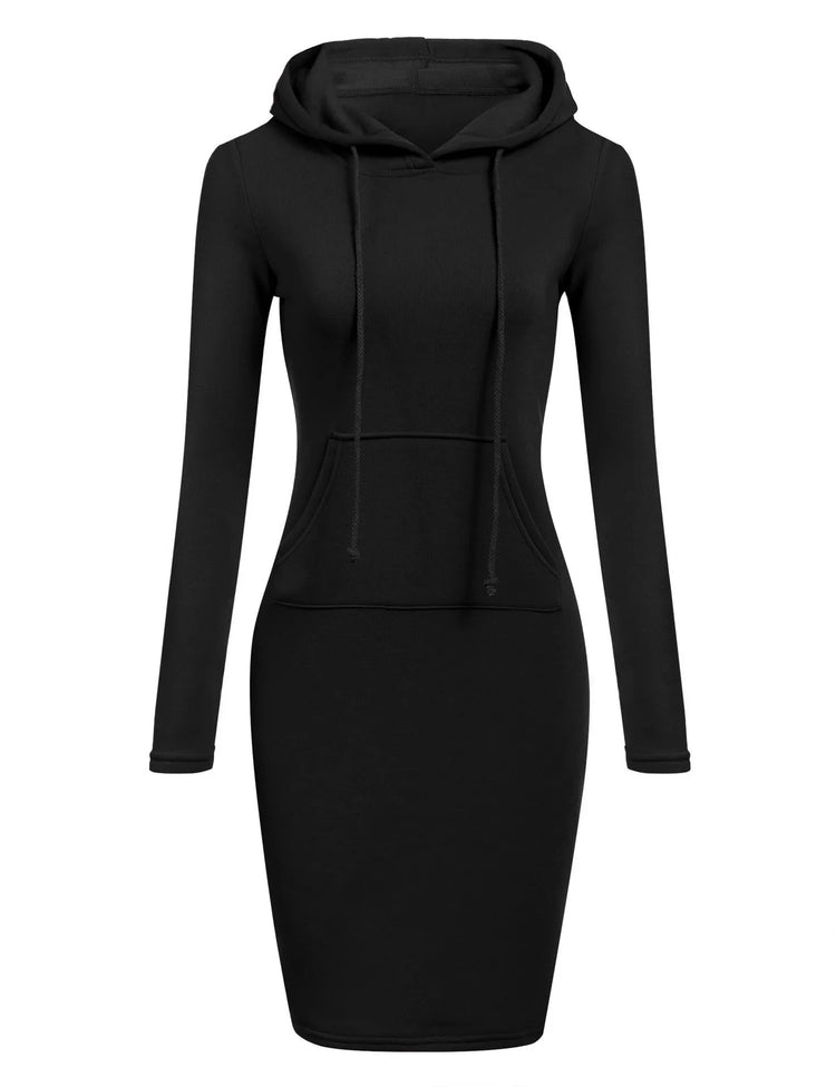 Ladies Dress Autumn Women Hooded Dresses Hoodies Women Sweatshirts Women Hoodies Dress Tops Ladies Clothing Beauty hair & fashionfj