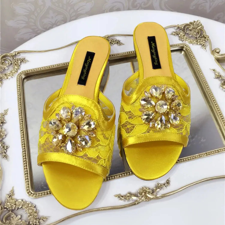 Sparkling Rhinestone Sandals – Glam Up Every Step in Style Beauty hair & fashionfj