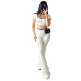 Comfortable Low Waist Elastic Navel Slightly Pull Slimming Suit Beauty hair & fashionfj