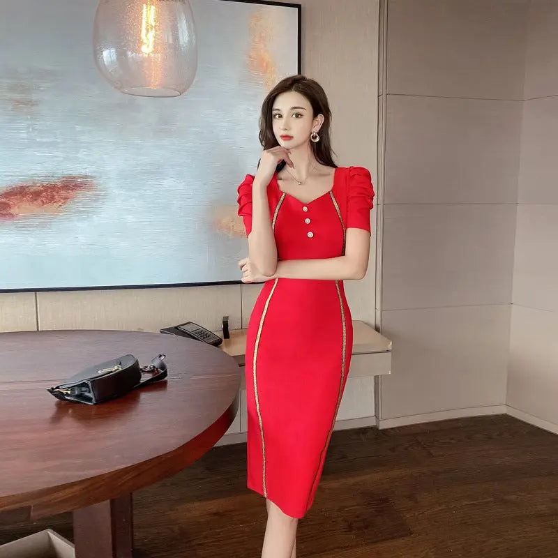 Women's New Summer Waist Fashion Dress Beauty hair & fashionfj