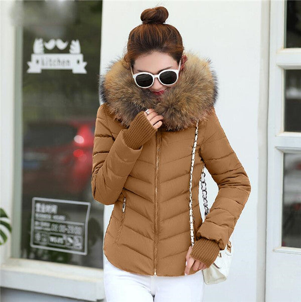 Brown Women'S Parka Jacket Winter Jacket Womens Parkas Beauty hair & fashionfj