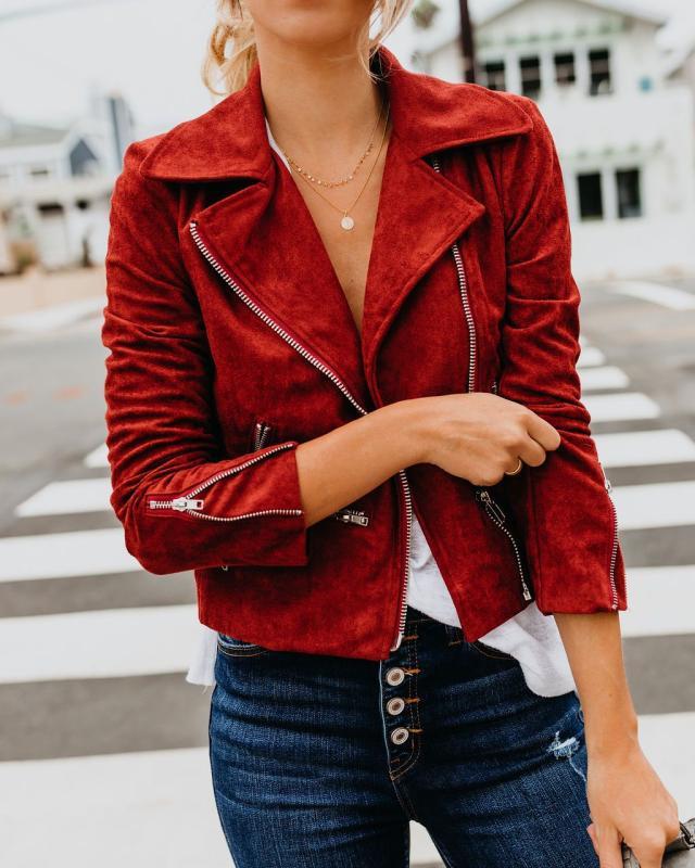 Women's fall  winter short jacket jacket Beauty hair & fashionfj