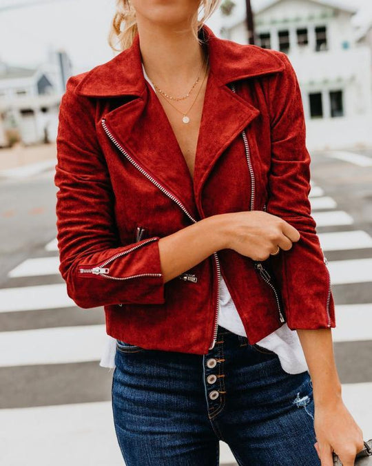 Women's fall  winter short jacket jacket Beauty hair & fashionfj