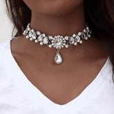 Ocean Goddess Crystal Choker Necklace Beauty hair & fashionfj