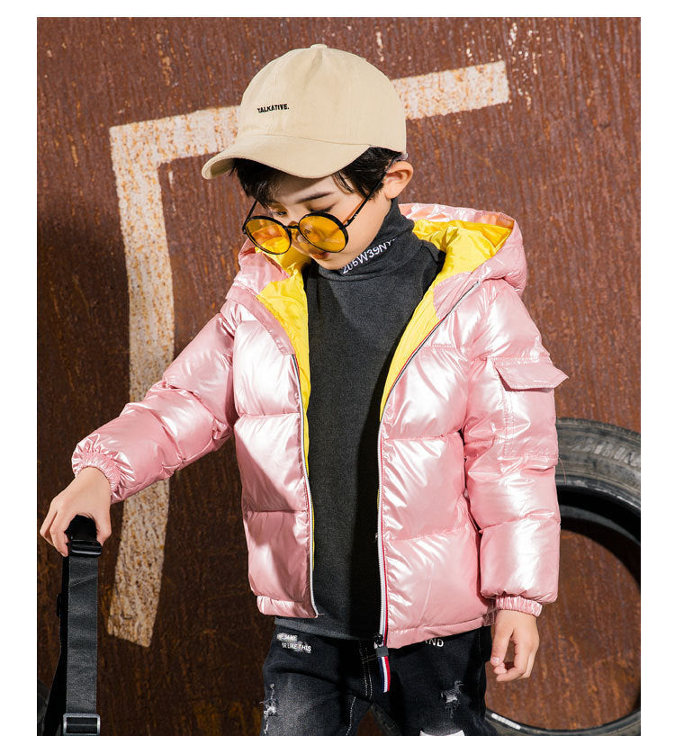 Children's shiny down jacket winter down jacket Beauty hair & fashionfj