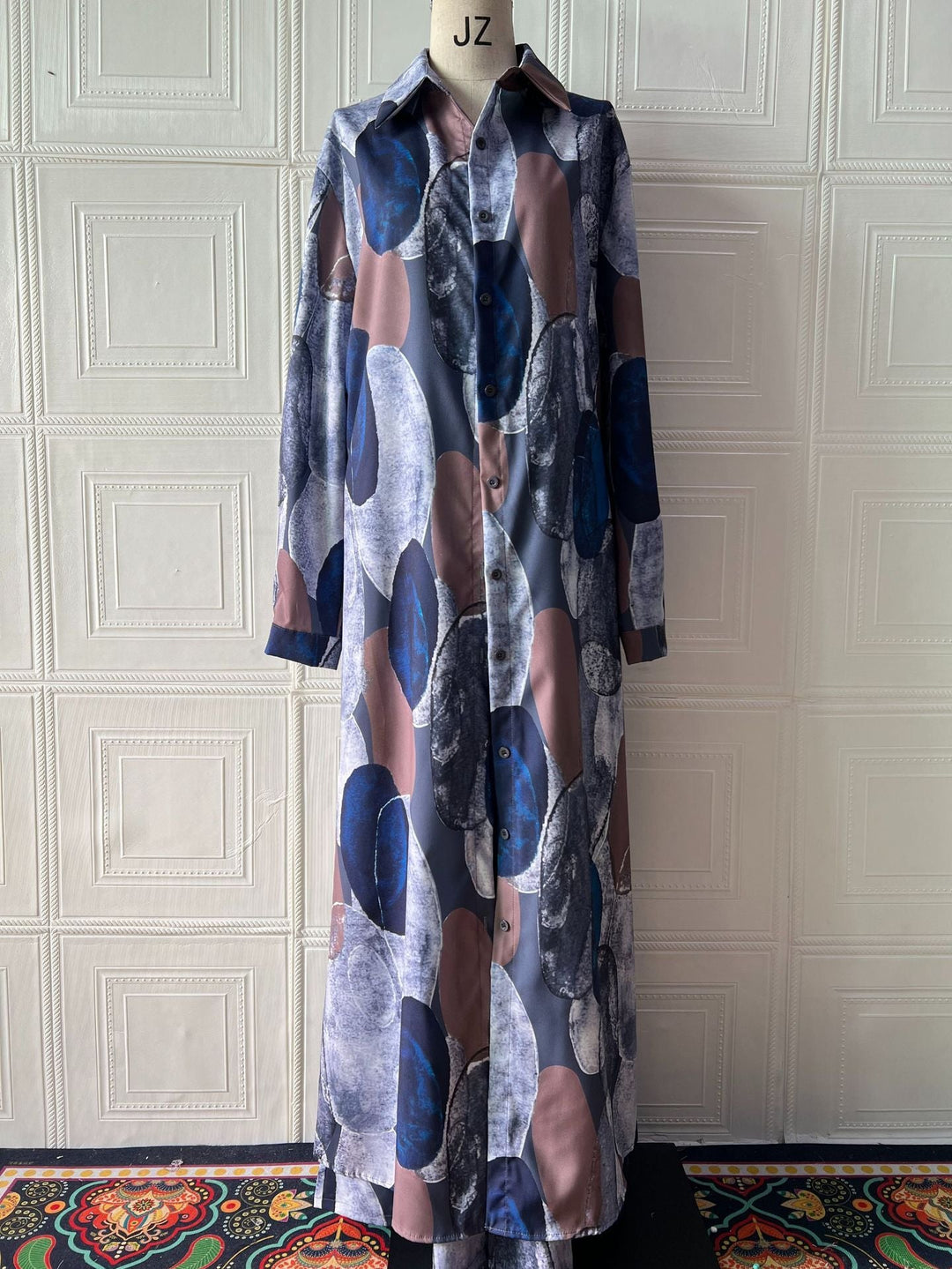 Elegant Sexy Fashion Print Top Wide Leg Pants Two-piece Set Beauty hair & fashionfj
