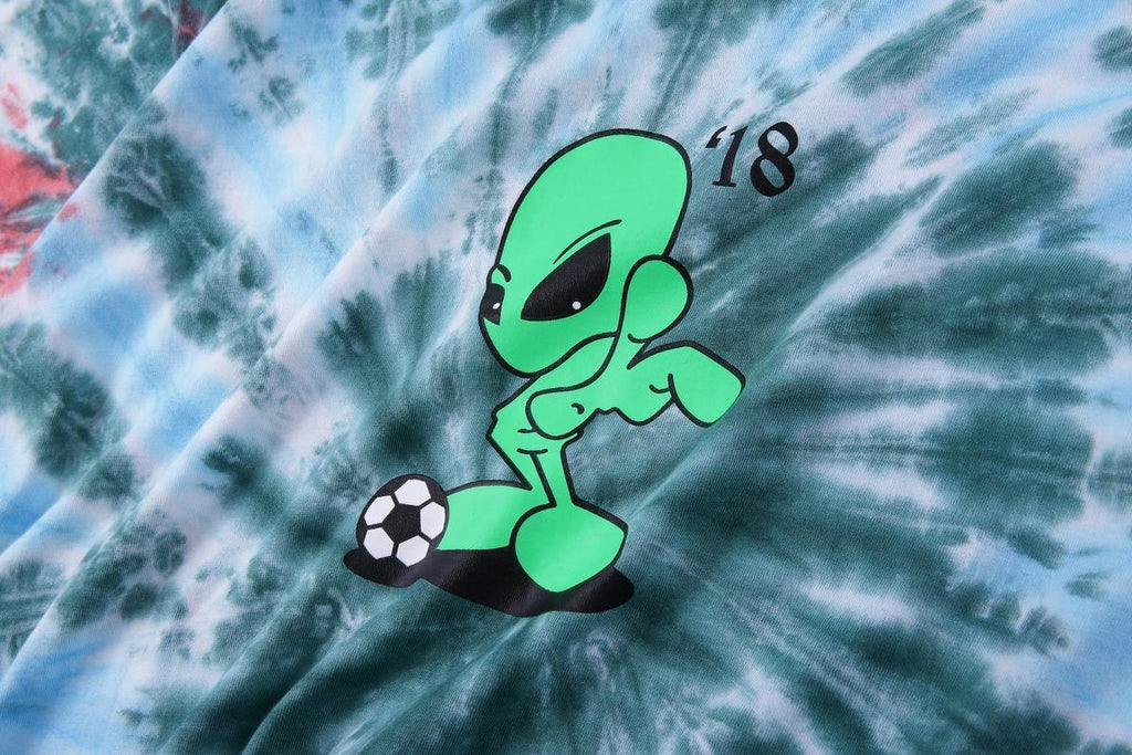 Alien Football Tie Dye Men's and Women's Casual Short Sleeve T-Shirt Beauty hair & fashionfj