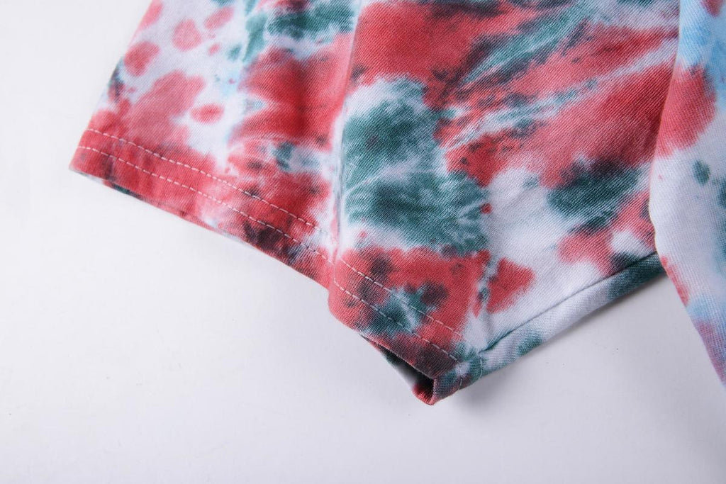 Alien Football Tie Dye Men's and Women's Casual Short Sleeve T-Shirt Beauty hair & fashionfj