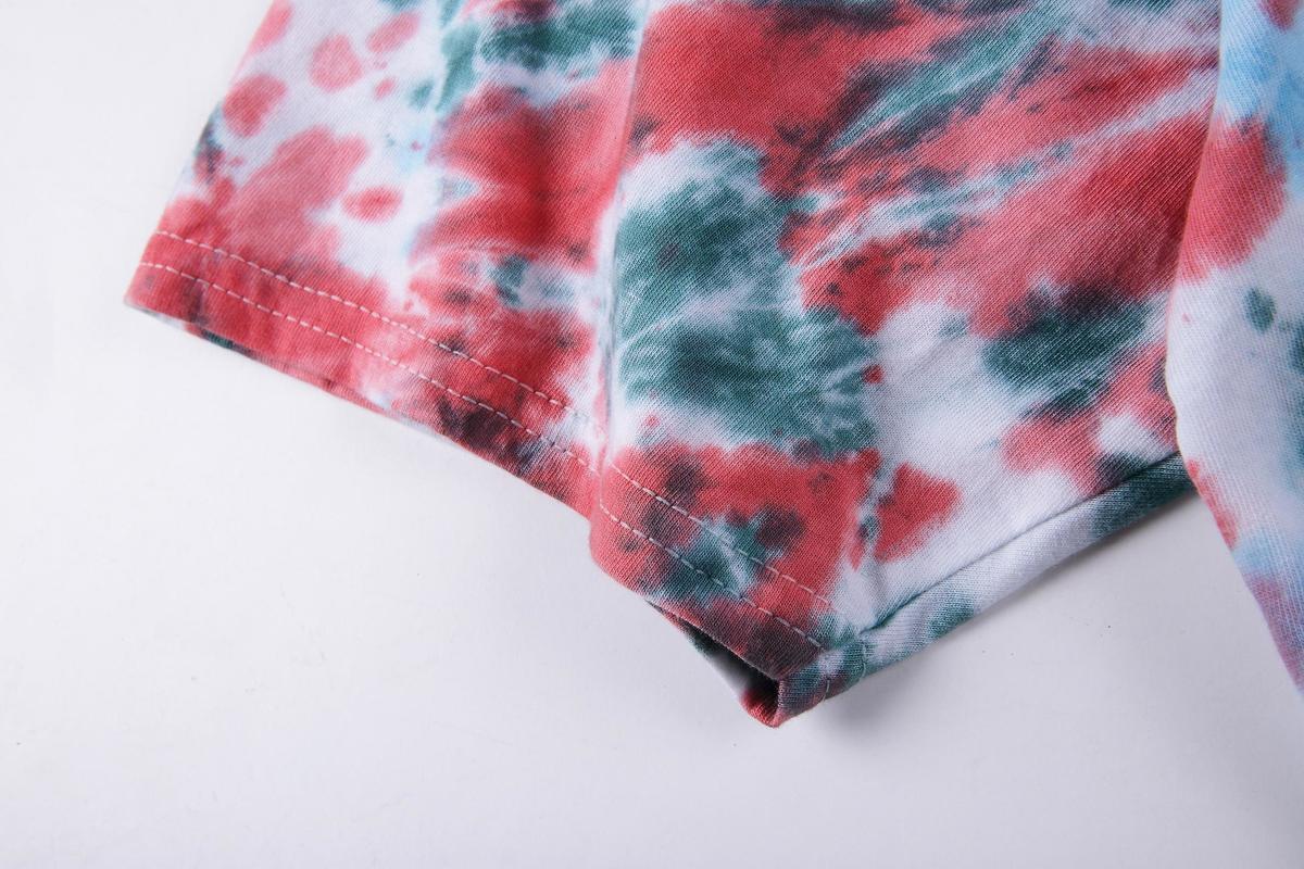 Alien Football Tie Dye Men's and Women's Casual Short Sleeve T-Shirt Beauty hair & fashionfj