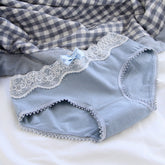Vintage Lace Trim Gray Black Ladies Panties Cotton Cute Cotton Crotch Ladies Panties Beauty hair & fashionfj