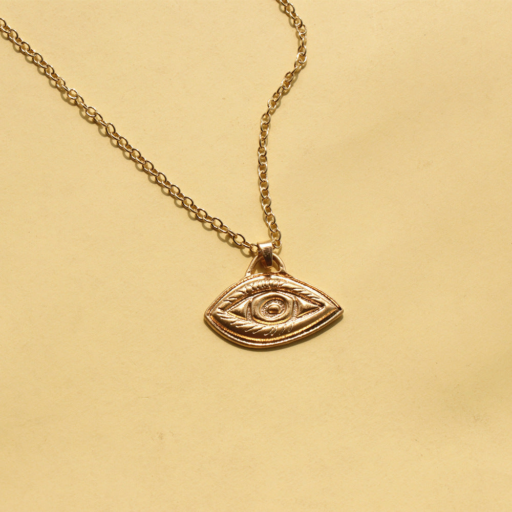 Real Gold Plated Chain Necklace Face Alloy Beauty hair & fashionfj