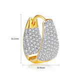 Qiuling Earrings Are Plated With 18K Genuine Gold, Simple European And American Women&