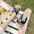 Slippers Wear Ladies Wild Flowers Net Red Lazy Shoes Sandals And Slippers Beauty hair & fashionfj