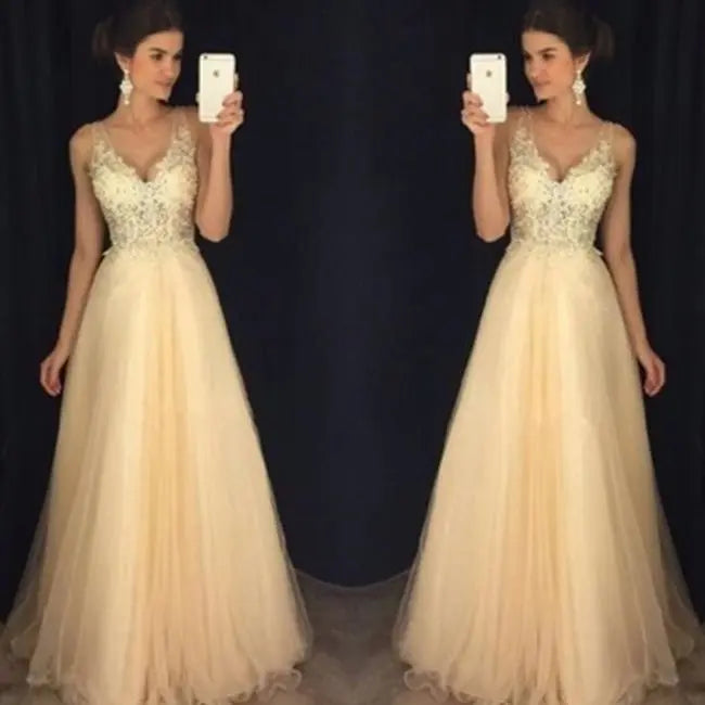 Lady Lace Dresses Evening Gown Wedding Beauty hair & fashionfj