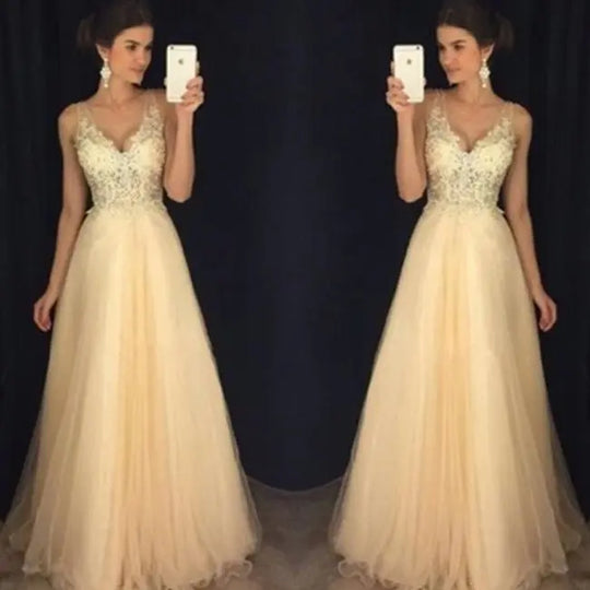 Lady Lace Dresses Evening Gown Wedding Beauty hair & fashionfj