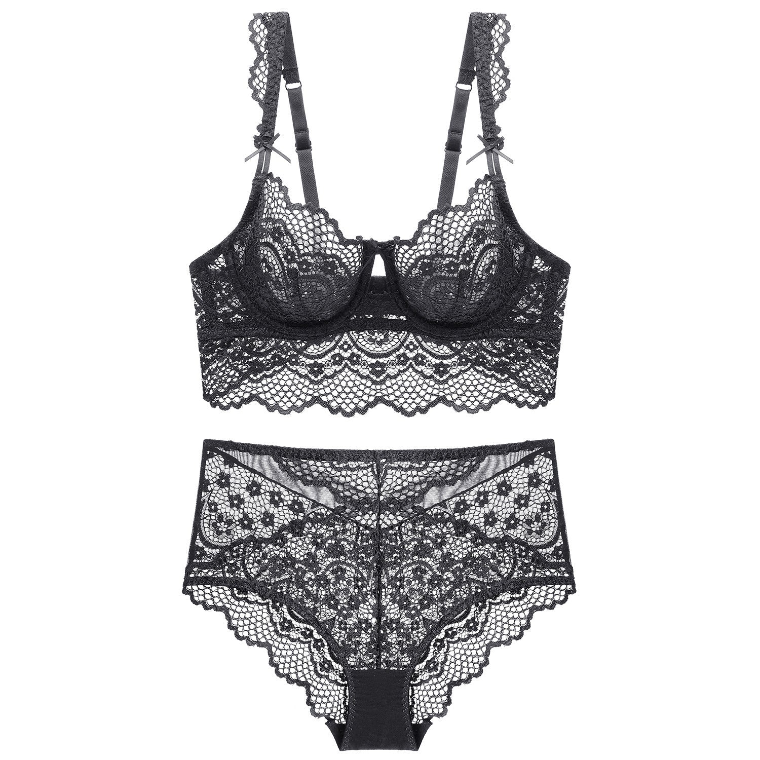 Blue Ladies Bra And Panties Set Beauty hair & fashionfj
