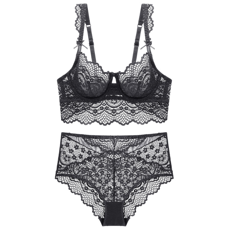 Blue Ladies Bra And Panties Set Beauty hair & fashionfj