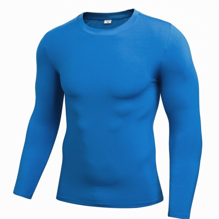 Men's Blank Long Sleeve Compression Top Beauty hair & fashionfj