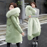 Cotton-Padded Jacket Waist Warm Winter Jacket Beauty hair & fashionfj