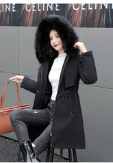 Cotton-Padded Jacket Waist Warm Winter Jacket Beauty hair & fashionfj