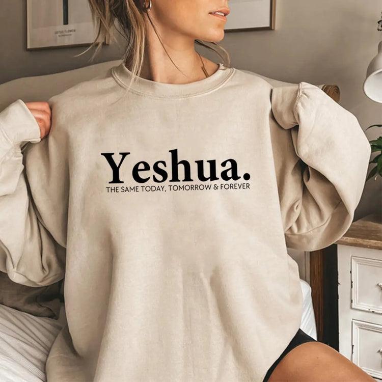Vintage Yeshua Christian Sweatshirt Christian Apparel Faith Beauty hair & fashionfj