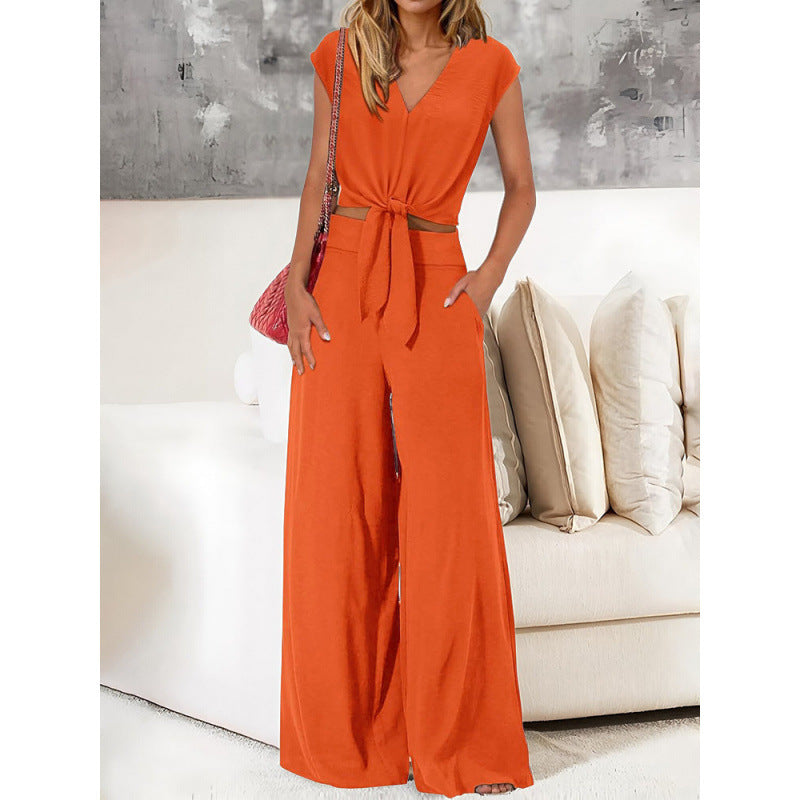 Fashion Casual Top Loose Two-piece Suit Beauty hair & fashionfj