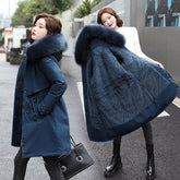 Cotton-Padded Jacket Waist Warm Winter Jacket Beauty hair & fashionfj