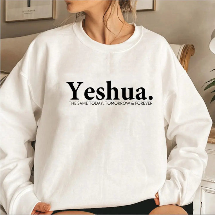 Vintage Yeshua Christian Sweatshirt Christian Apparel Faith Beauty hair & fashionfj