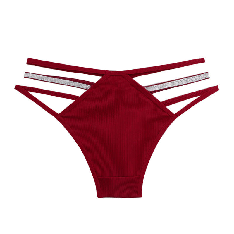 Solid Color European And American Temperament Sexy Ladies Panties Beauty hair & fashionfj