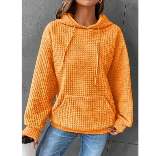 Women's Loose Casual Solid Color Long-sleeved Sweater Beauty hair & fashionfj