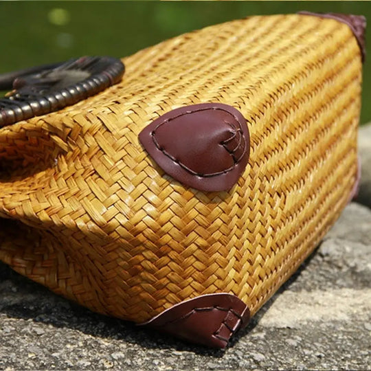 Straw bag women handbag hand bag Beauty hair & fashionfj