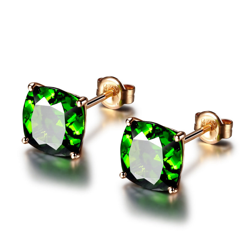 18K Rose Gold Stud Earrings Beauty hair & fashionfj
