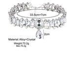 Ocean Goddess Crystal Choker Necklace Beauty hair & fashionfj