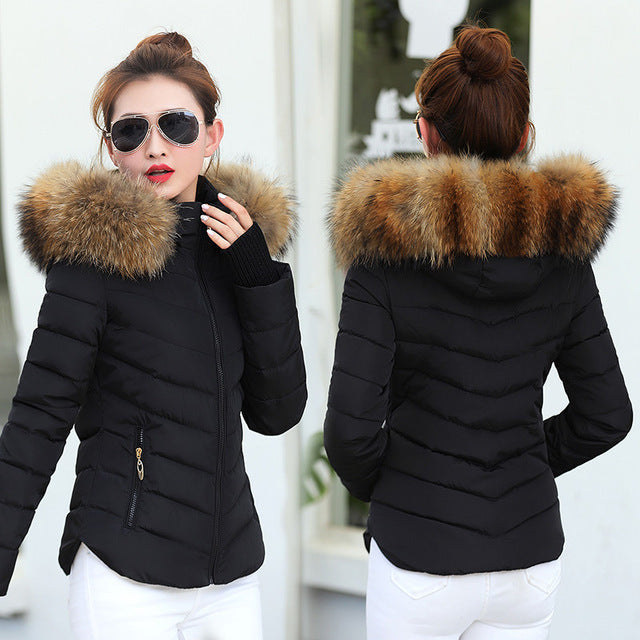 Brown Women'S Parka Jacket Winter Jacket Womens Parkas Beauty hair & fashionfj