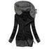 Hooded Long Sleeve Pocket Zip Sweatshirt Beauty hair & fashionfj