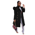Pure Color All-match Long Trench Coat Women's Clothing