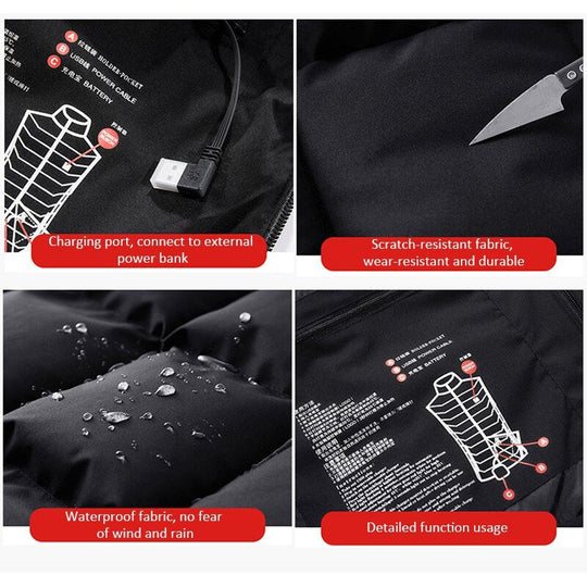 Winter graphene heating jacket Beauty hair & fashionfj