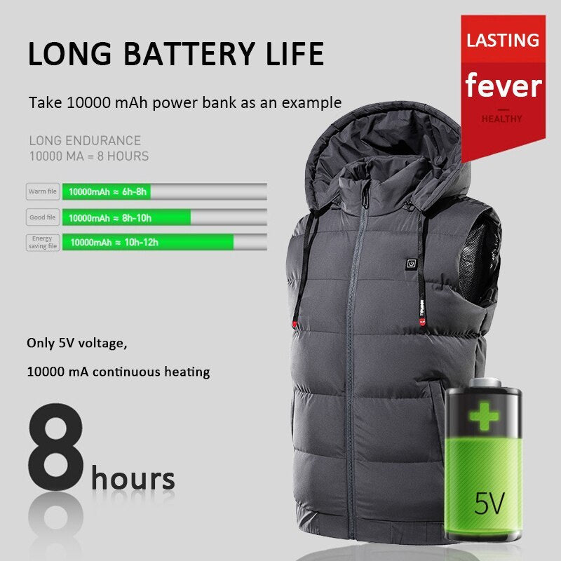 Winter graphene heating jacket Beauty hair & fashionfj
