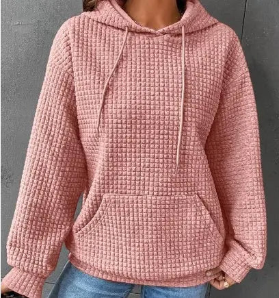 Women's Loose Casual Solid Color Long-sleeved Sweater Beauty hair & fashionfj