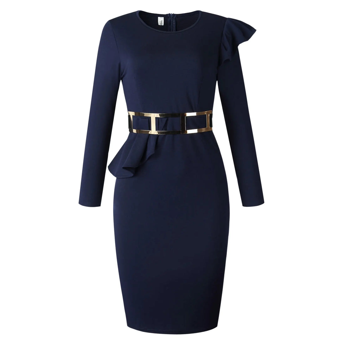 Wooden ear dress with belt Beauty hair & fashionfj