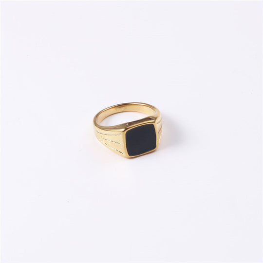 Titanium steel plated gold ring for women Beauty hair & fashionfj