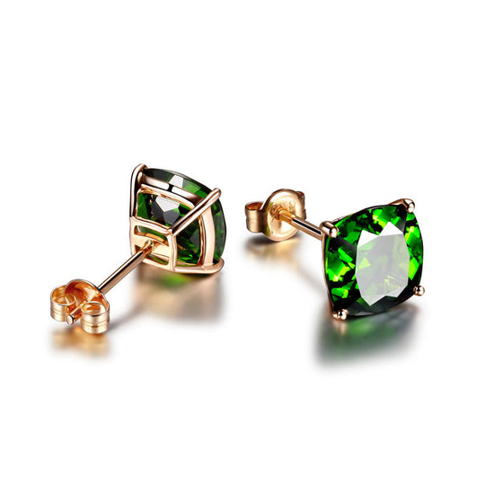 18K Rose Gold Stud Earrings Beauty hair & fashionfj