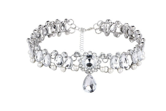 Ocean Goddess Crystal Choker Necklace Beauty hair & fashionfj
