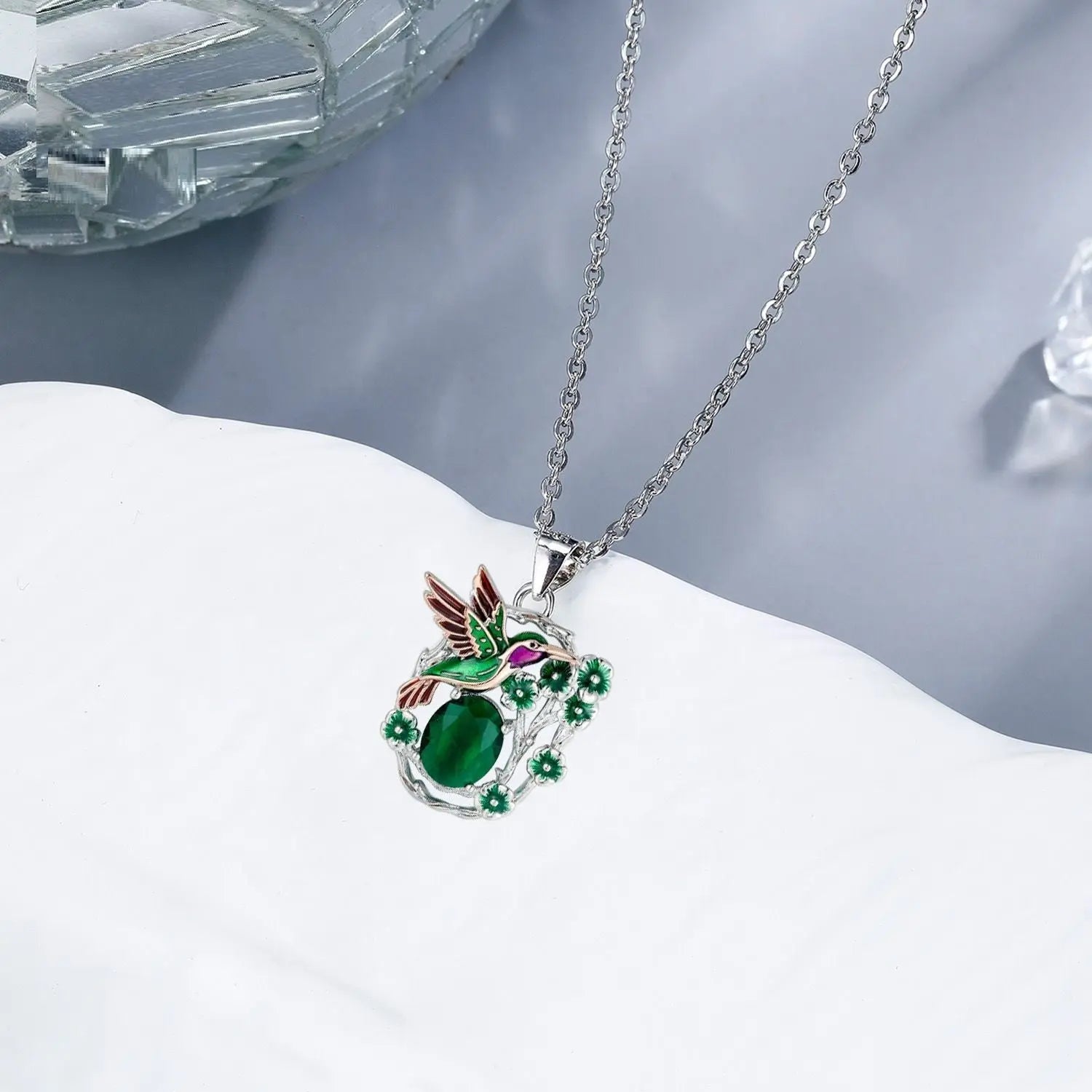 Hummingbird Necklace Women's Vintage Cross Chain Pendant Jewelry Beauty hair & fashionfj