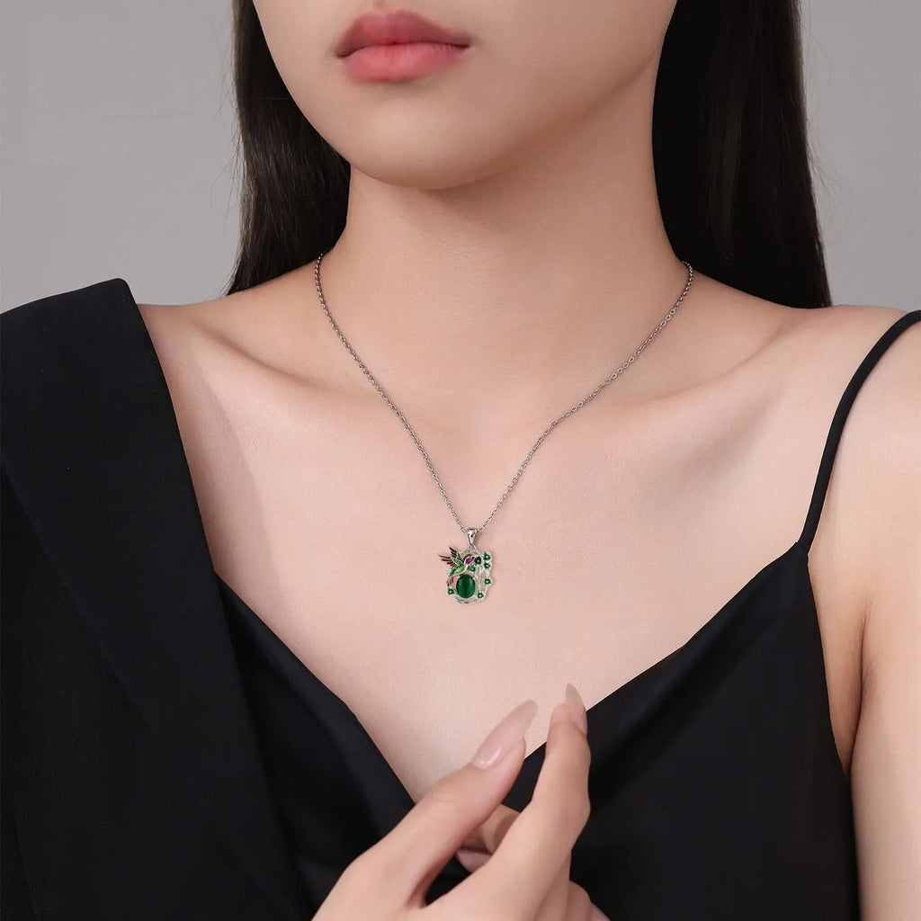 Hummingbird Necklace Women's Vintage Cross Chain Pendant Jewelry Beauty hair & fashionfj
