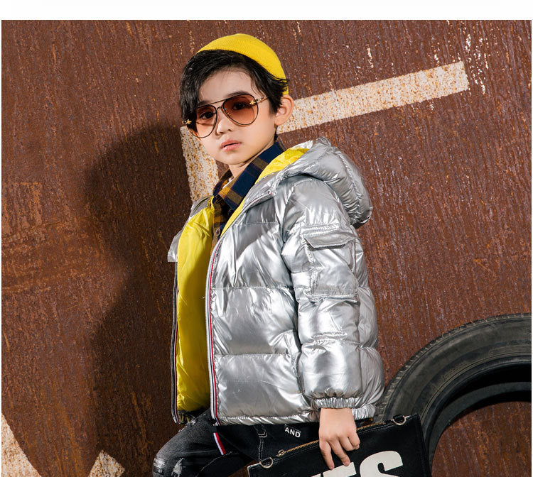 Children's shiny down jacket winter down jacket Beauty hair & fashionfj
