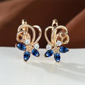 Flower Series Gold Earrings For Women Beauty hair & fashionfj