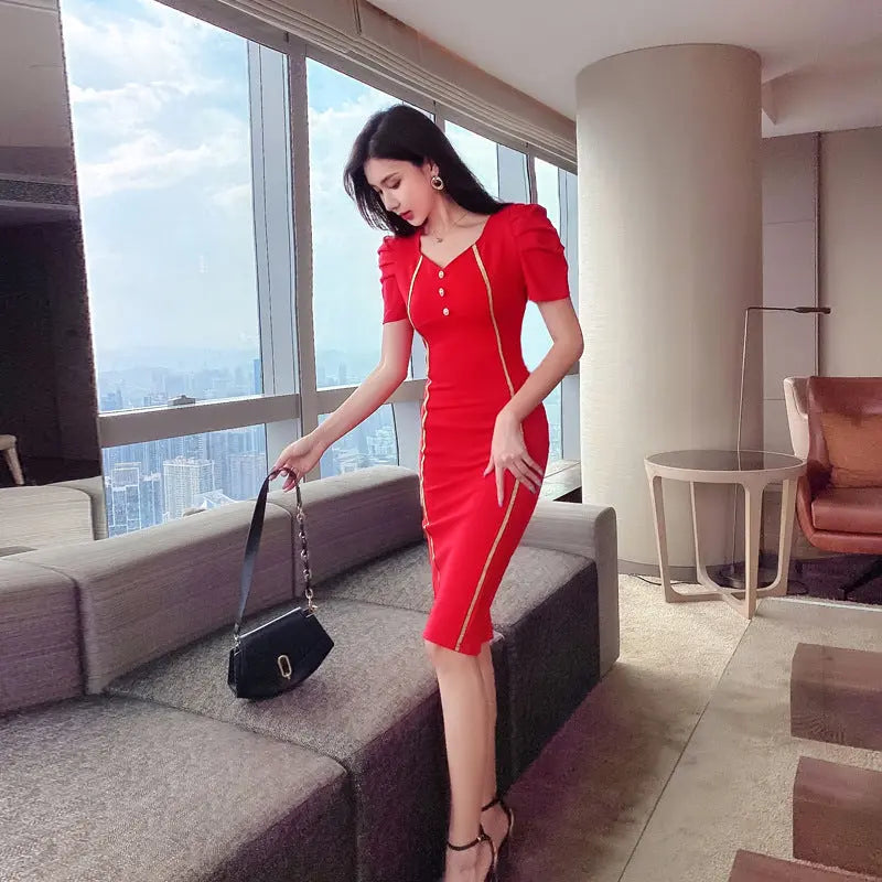 Women's New Summer Waist Fashion Dress Beauty hair & fashionfj